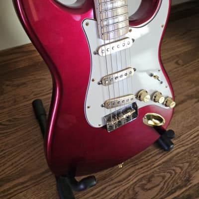 GFS Parts Guitar S-Style Custom Build - 2023 - Dark Candy Apple Red - Exquisite image 7