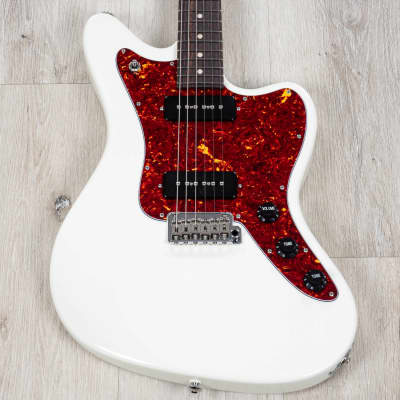 Suhr Classic JM P90 Guitar, Gotoh 510 Tremolo, Olympic White image 2