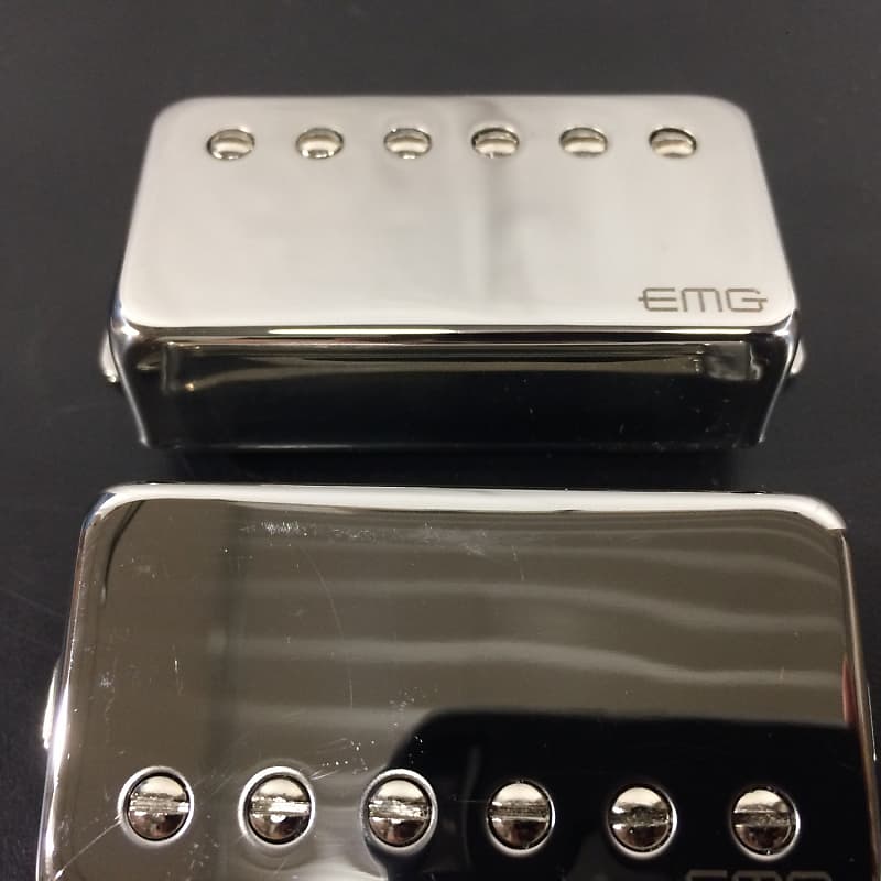 EMG REV Set Chrome Revelation Signature Passive Pickup Set (Chrome Alnico  2- Screw Studs)