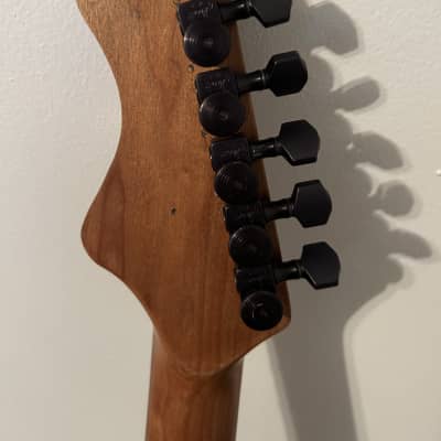 Alembic style Hand crafted exotic wood electric guitar-roasted maple neck-S. Duncan Slash pups Gibson 24 3/4" scale image 6