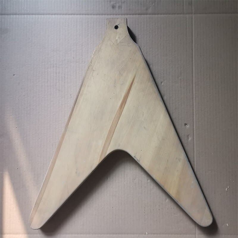Unrouted Unfinished Guitar Custom Flying V Style Body Reverb