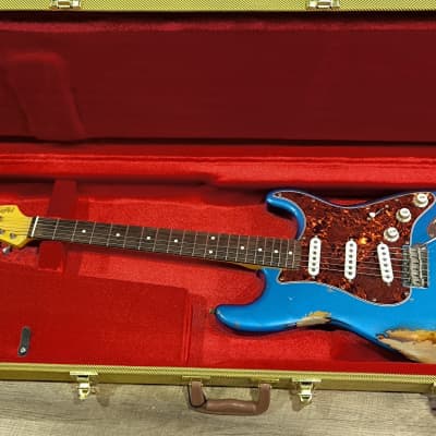 MyDream Partcaster Custom Built -Lake Placid Blue over Sunburst Hepcat L-series image 5
