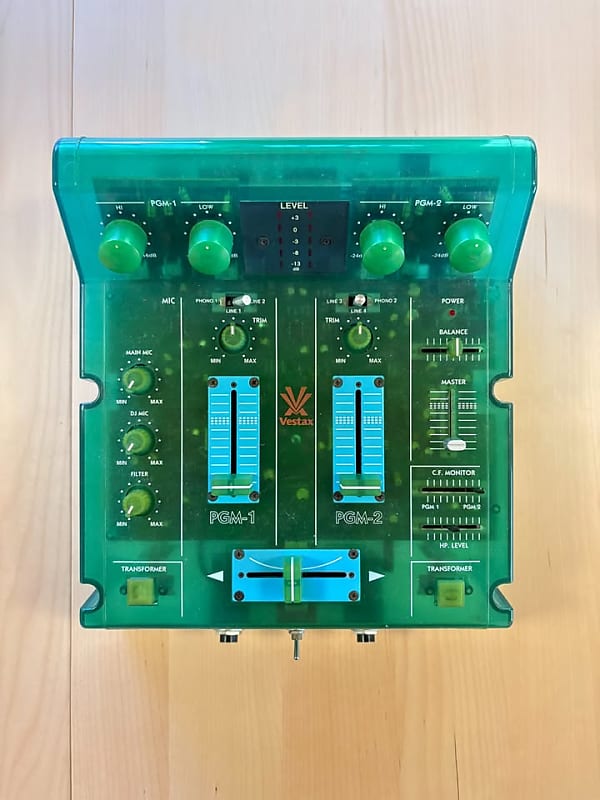 Vestax PMC-005A MKⅡ Blue Translucent DJ Mixer | Reverb