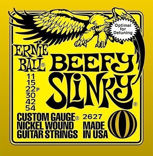 Ernie Ball Beefy Slinky Electric Guitar Strings 11 54 2627 Reverb UK