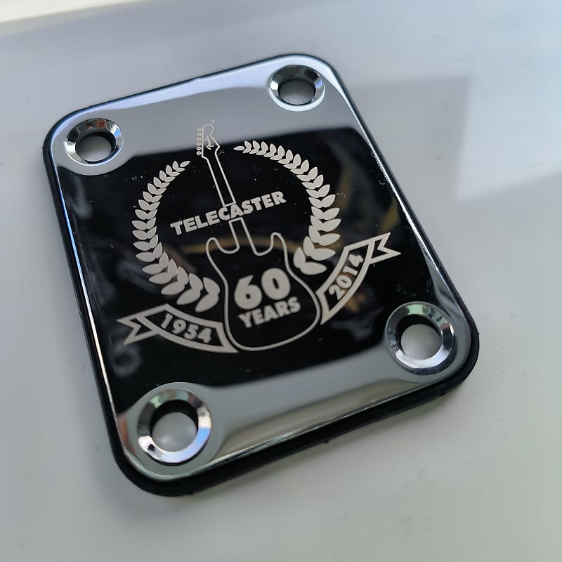 Fender logo Neck plate Silver Reverb Australia