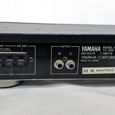 YAMAHA TX-350 Natural Sound AM/FM Stereo Tuner image 11