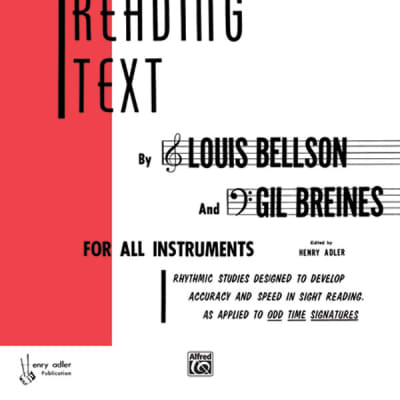 Odd Time Reading Text - by Louis Bellson and Gil Breines - 00-HAB00109 image 2