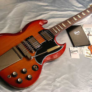 2011 Gibson SG Les Paul Standard Maestro Limited Red Burst