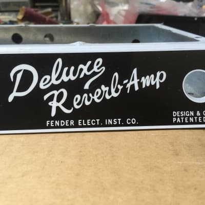 Deluxe Reverb Amp Faceplate and Backplate Fender Blackface era image 2