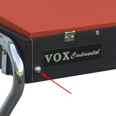 Two Chrome Plated Steel Glides for Vox Jaguar, Continental and Super Continental Organs image 2