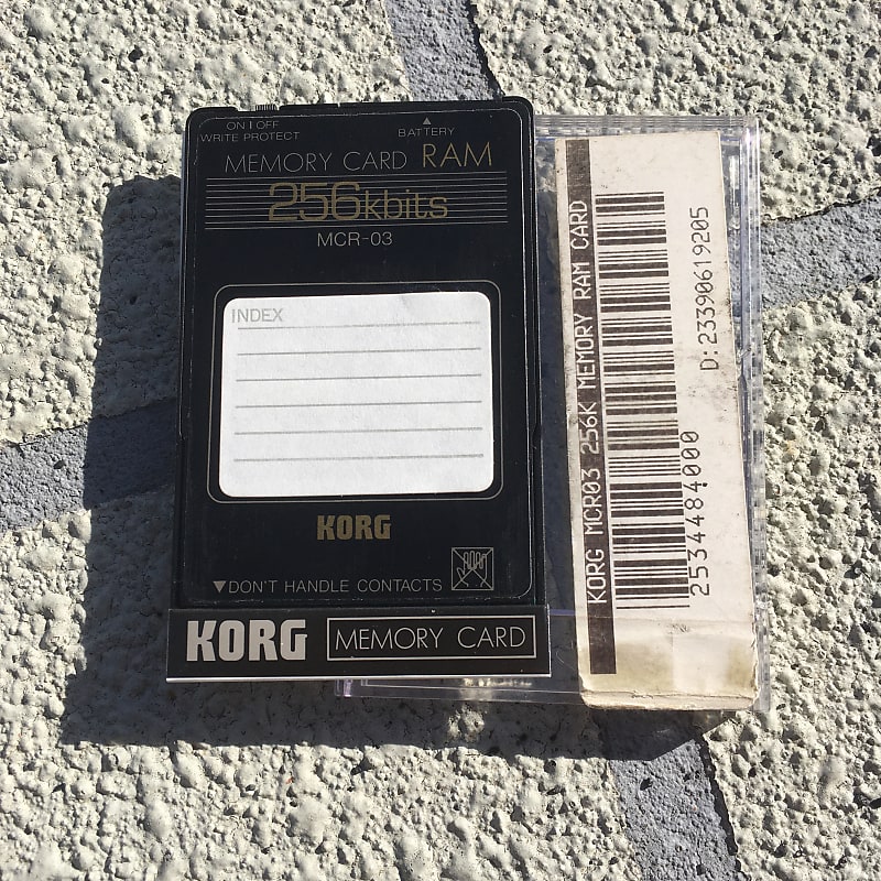 Korg MCR-03, 256k RAM Memory Card (M-1/Wavestation) | Reverb