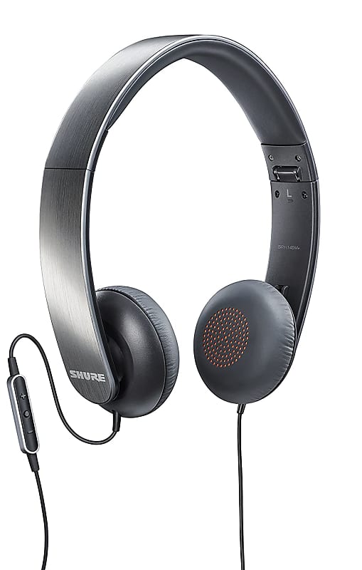Shure SRH145m+ Portable Collapsible Headphones with Remote and Microphone Compatible with All Apple iOS Devices image 1