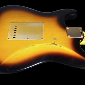 2015 Fender Stratocaster 1956 Custom Shop Relic 56 Strat 2-Tone Sunburst image 3