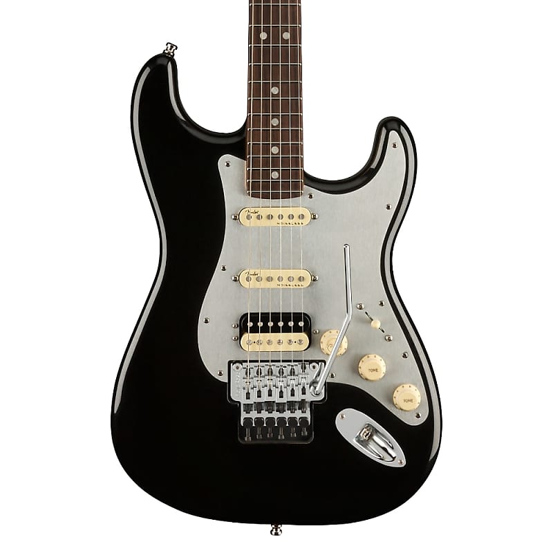 Fender American Ultra Luxe Stratocaster RW HSS FR MBK « Electric Guitar