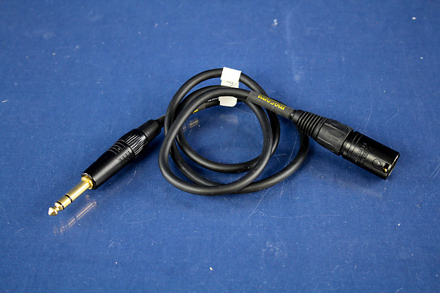 Mogami Neglex 2534 Microphone Cable 3' stereo 1/4" to XLR; gold connec image 1