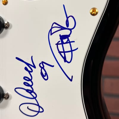 Custom Fender Squier Cheech & Chong Autographed Stratocaster image 6