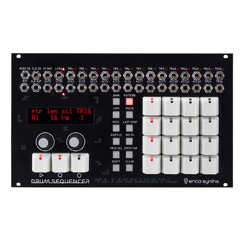 Erica Synths Drum Sequencer: Advanced drum sequencer with 16 trigger outs image 1