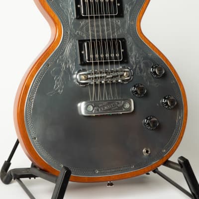 1996 Zemaitis Deluxe Engraved Metal Top Mahogany Body Big Hern Anthony Zemaitis Danny O'Brien Ronnie Wood Keith Richards Marc Bolan George Harrison Ronnie Lane image 5