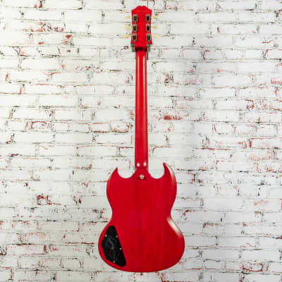Epiphone '61 SG Les Paul Standard Reissue Electric Guitar, Flat Cherry w/ Original Case x7985 (USED) image 9