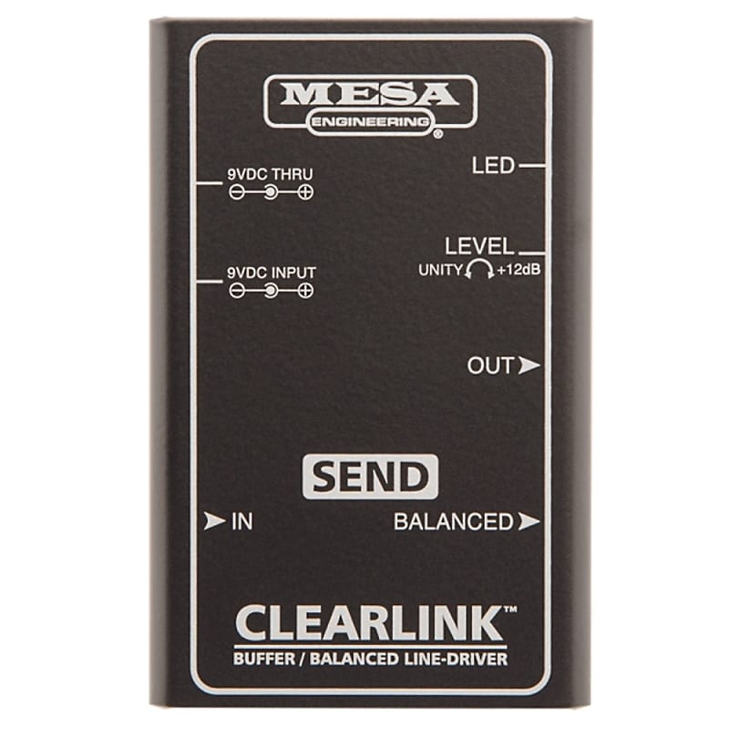 Mesa/Boogie Clearlink Send Output Buffer and Balanced Line Driver Guitar Effect Pedal image 1
