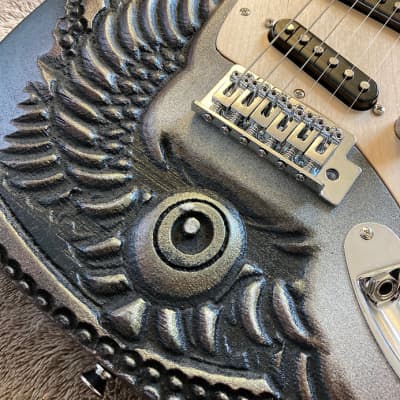 The Inner Eye Carved Woodruff Brothers Guitars - Enamel & Satin Lacquer (open pore) image 3