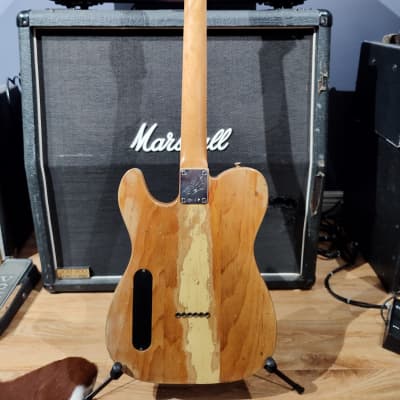 TG Guitars Custom Telecaster Gibson Firebird Style The Brothel Made from a Old Growth Pine door from  a 1880's Cleveland Brothel Room # 2 image 5