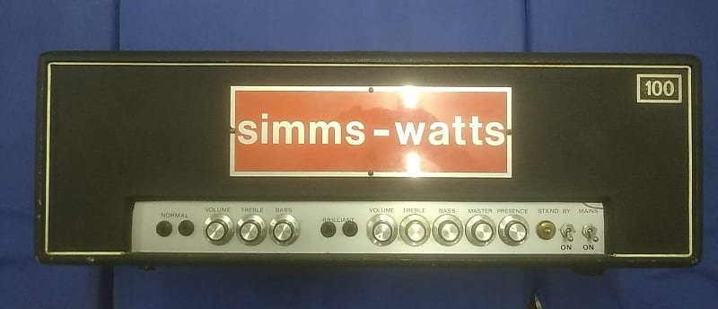 SIMMS WATTS 100 Mk l guitar/bass image 1