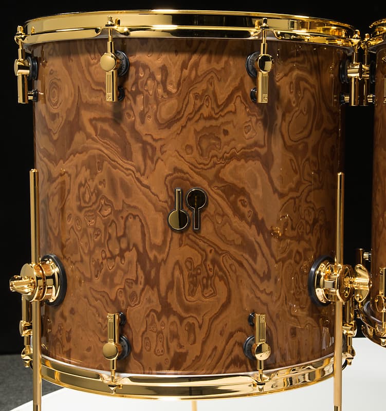 Sonor SQ2 Drums 5pc Shell Pack - Walnut Roots with Gold