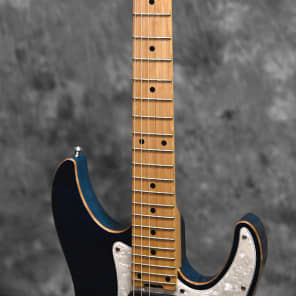 Schecter EX-V-24 CTM-FRT Black Aqua | Reverb Schecter EX-V-24 CTM-FRT Black Aqua | Reverb