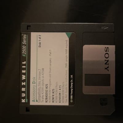 Kurzweil Kurzweil K2500 Update Revision Of operating Software And Sound Collection Floppy Discs 2000 image 2