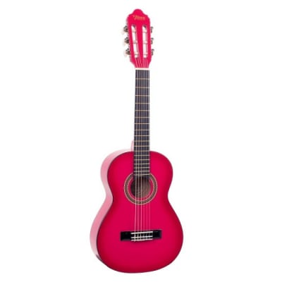 Valencia VC102PKS 100 Series | 1/2 Size Classical Guitar | Pink Sunburst for sale
