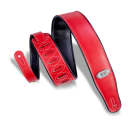 Levys M26VP-RED_BLK Double Sided Vinyl Guitar Strap    Red