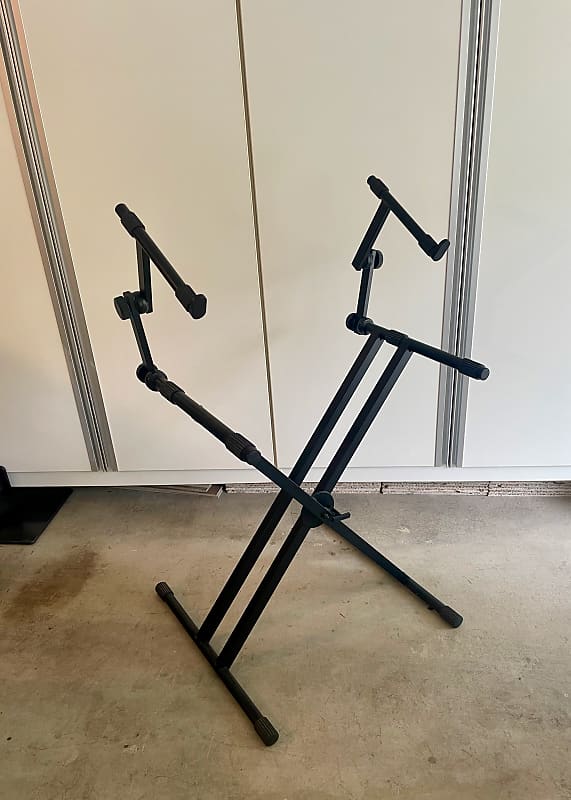 QuikLok DoubleX Heavy Duty Keyboard Stand 2 Tier Reverb