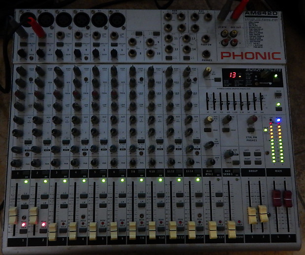 Phonic MU1822X 14 channel mixer sound board with effects | Reverb