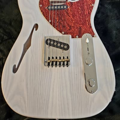 SJ Custom Guitars Thinline telecaster, ash body,rosewood neck, Gnl asat classic pickups,Grover tuners image 2