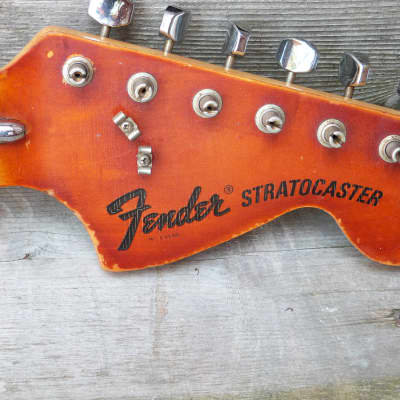 Fender stratocaster guitar neck 1975 with F tuners 1975 maple image 8