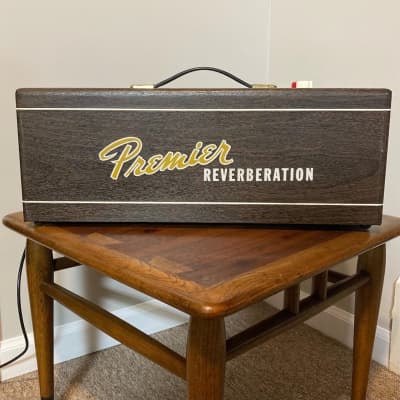 Premier Reverberation unit 1960s Brown wood image 1