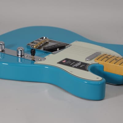 2022 Fender American Pro II Telecaster Miami Blue Electric Guitar w/OHSC image 7
