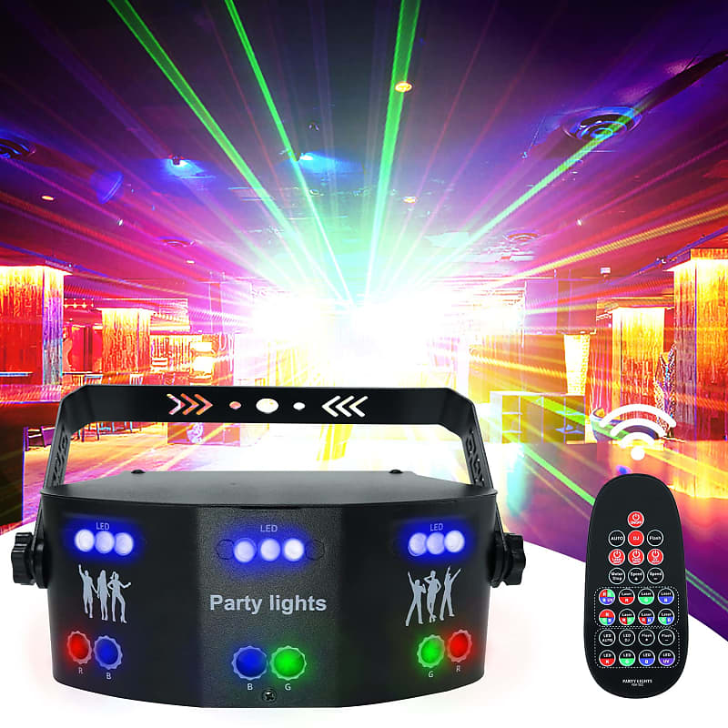 21 Eyes Dj Party Strobe Light, rgb Uv Disco Party Light Indoor Stage Light  Effects Led Projecteur pour Family Party Karaoke