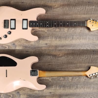 MyDream Partcaster Custom Built - Relic Shell Pink Foil Cover PAF image 1