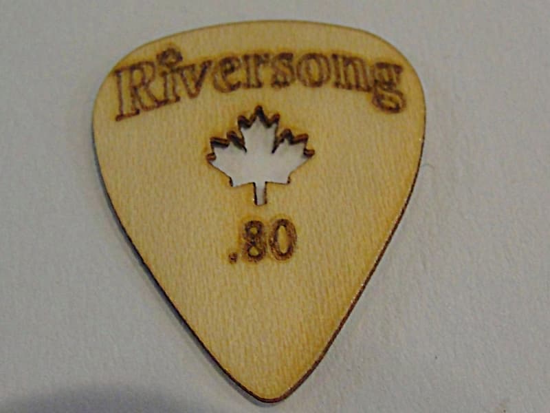 Riversong WOODEN GUITAR PICKS .80 MM MAPLE WOOD MADE IN Reverb