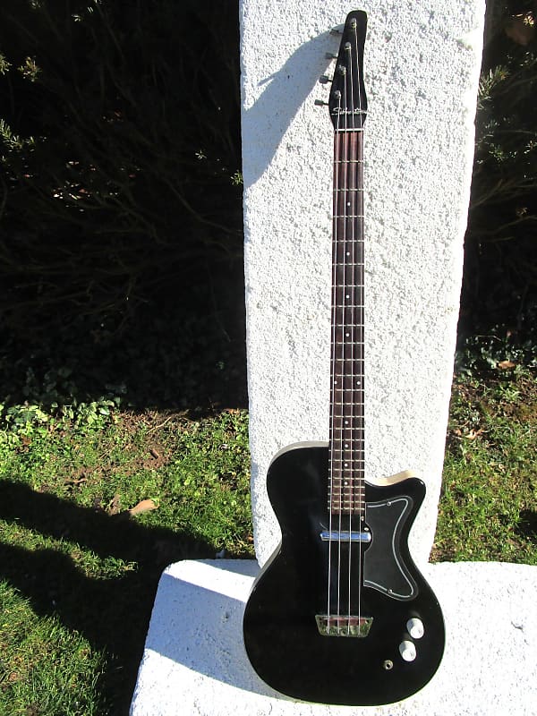 Danelectro Silvertone 1444 Bass Guitar, 1959, Lipsick PU., Reverb