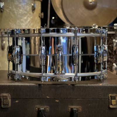 NEW Gretsch 6.5x14 Brooklyn Chrome over Steel "Retro Build" Snare Drum with Tone Control & 301 Hoops image 3