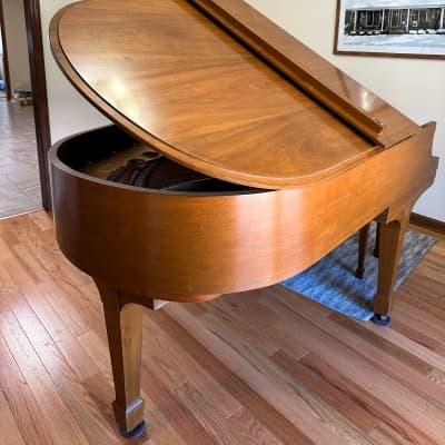 Steinway & Sons M model 5'7'' mahogany grand piano image 5