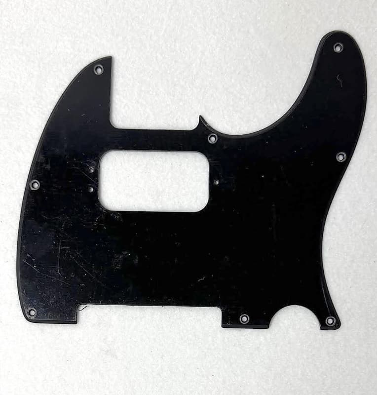 Pickguard for Fender HH Telecaster, 8 Hole, 1-Ply, Black image 1