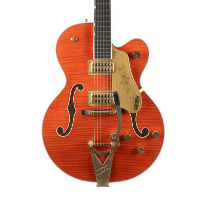Used Gretsch G6120TFM Players Edition Nashville Orange Stain 2018 for sale