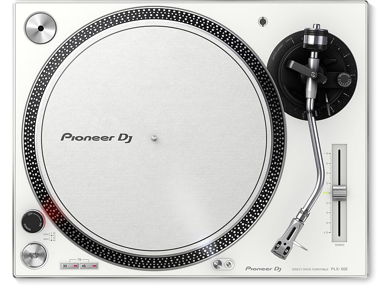 Pioneer #PLX-500-W - Pioneer DJ Turntable - White *Special Price image 1