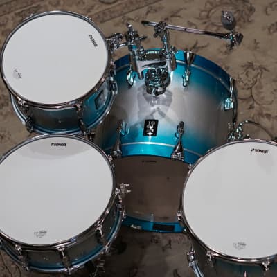 Sonor 12/14/18/6x14" AQ2 Bop Kit Drum Set 2023 - Aqua Silver Burst image 17
