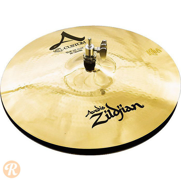 Zildjian 14" A Custom Hi-Hat Cymbal (Top) image 1