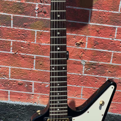 Gibson Explorer '58 Reissue  1981 - the very 1st Korina Reissue series in factory Black simply as ra image 8